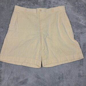 Southern Tide Classic Fit Shorts Cotton Corduroy Yellow Size 35 Men's Shorts‎